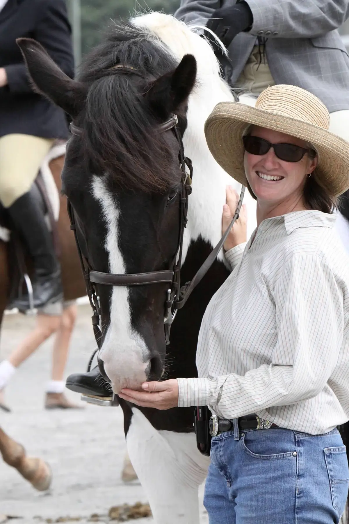 Hannah Campbell Zapletal with a horse